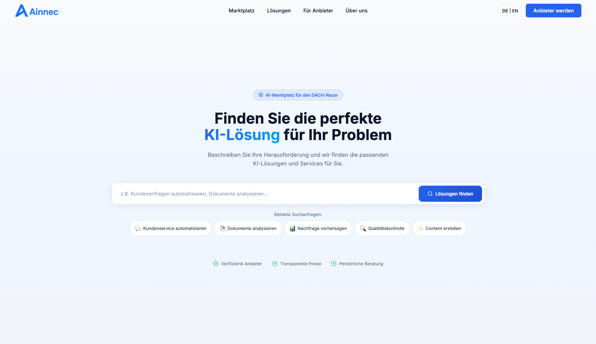 Ainnec Website